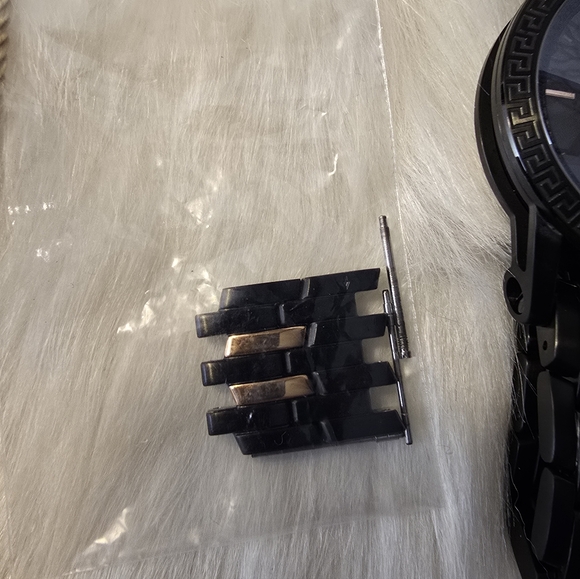 Versace Palazzo Empire Black Dial Two Tone Steel Strap Watch for Men's - Picture 14 of 17